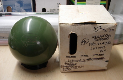 new, 15# 3oz, Manhattan Rubber 1982 PROMAKER Green Rubber, made by Ebonite