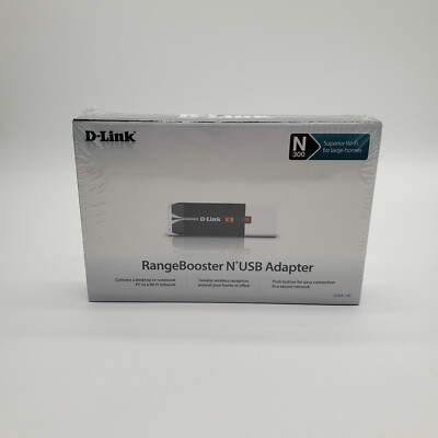 D-Link RangeBooster Wireless N USB Adapter DWA-140 Wireless N-300