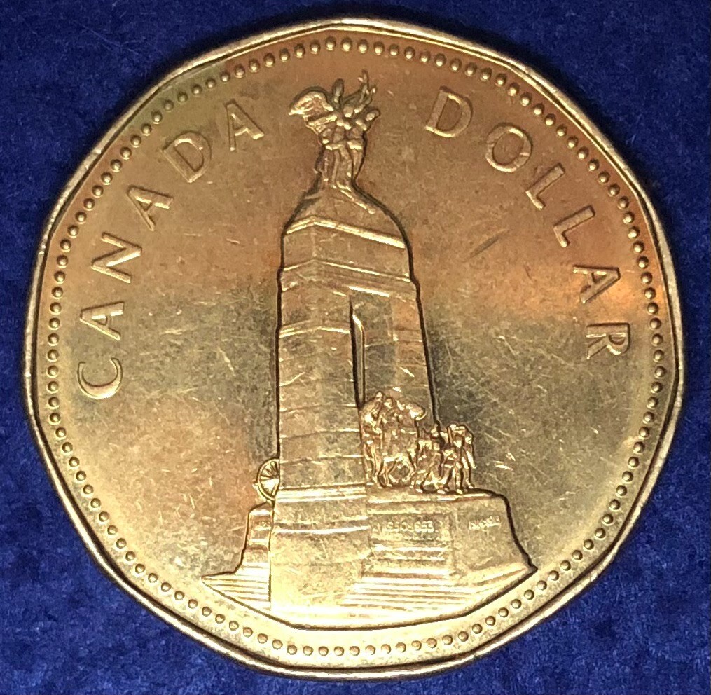004] 1994 Canada 1 Dollar - Elizabeth II National War Memorial