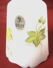 Pre-Logo FENTON art glass IVY VINE BELL artist signed C. KNIGHT- ORIGINAL LABEL