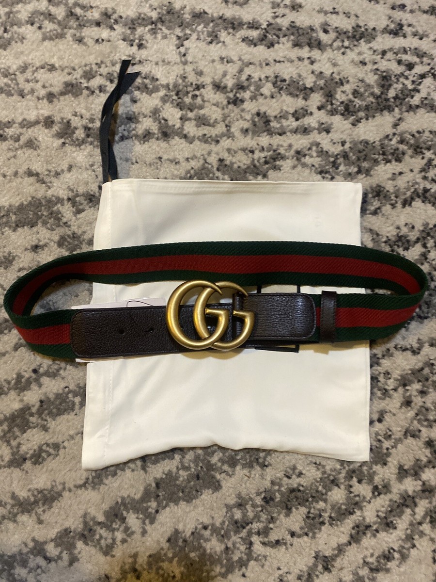 Gucci Web Belt with GG logo size 75/30 | eBay