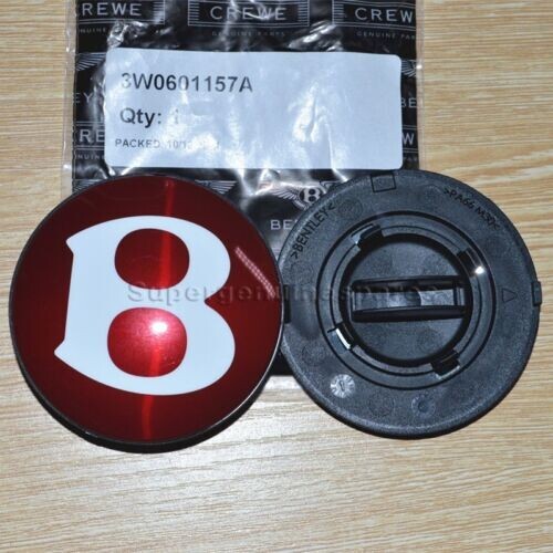 Genuine Bentley Continental GT Flying Spur V8 Wheel Center Cap Red