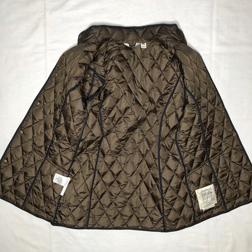 Eddie Bauer Navy Blue EB550 Goose Down Quilted Jacket Women’s Medium Tall MT - Picture 4 of 8