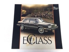 1983 Chrysler E Class E-class 10-page Original Car Sales Brochure Catalog