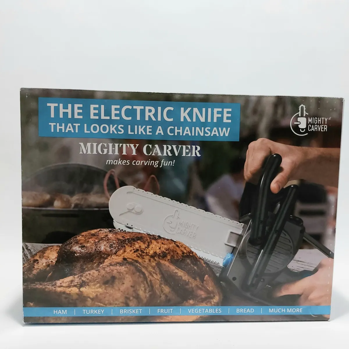 Carve That Turkey Like A Pro With This Electric Chainsaw Knife