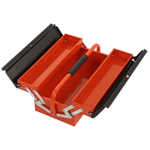 2 Layer 3 Tray Folding Cantilever Tool Box Metal Tool Storage Box Rolling - Picture 18 of 24
