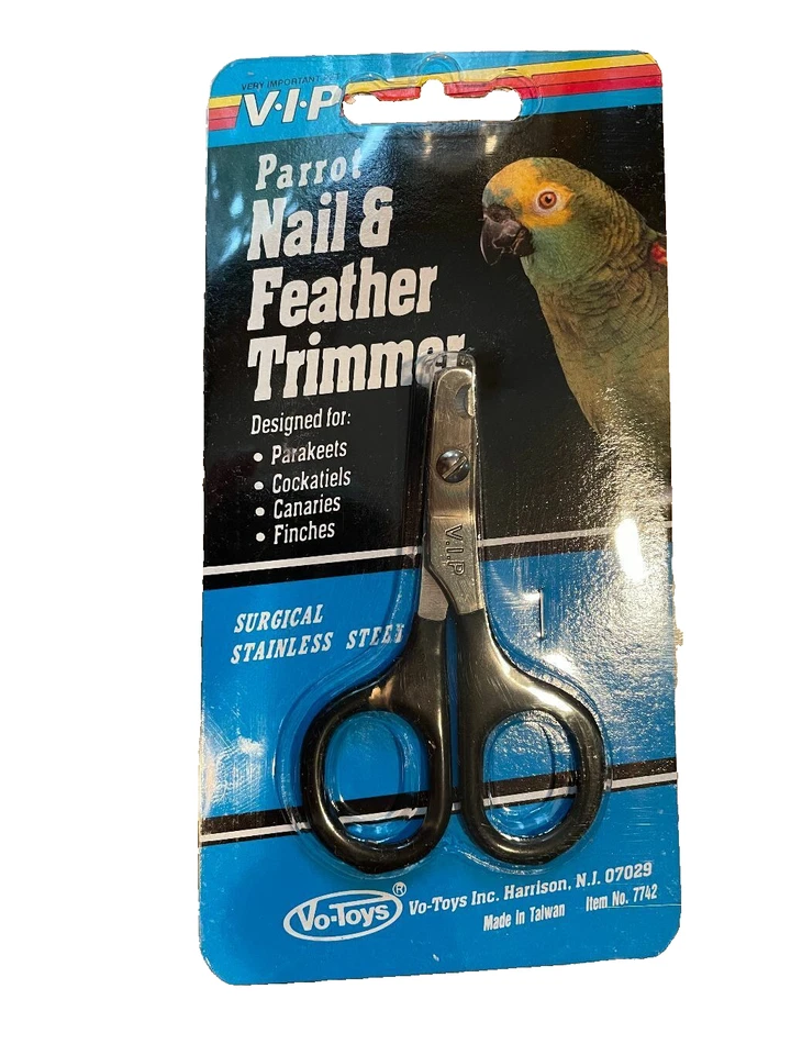 Surgical Steel Small Bird Nail Feather Clipper Trimmer Vo-Toys Votoys metal VIP