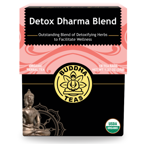 Buddha Tea Detox Dharma Blend - Burdock - Ginger - Turmeric - 18 Tea Bags 9/26