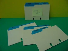 Jan-Nov Laminated Index Tabs for Rolodex 3 x 5" Card File New Unused