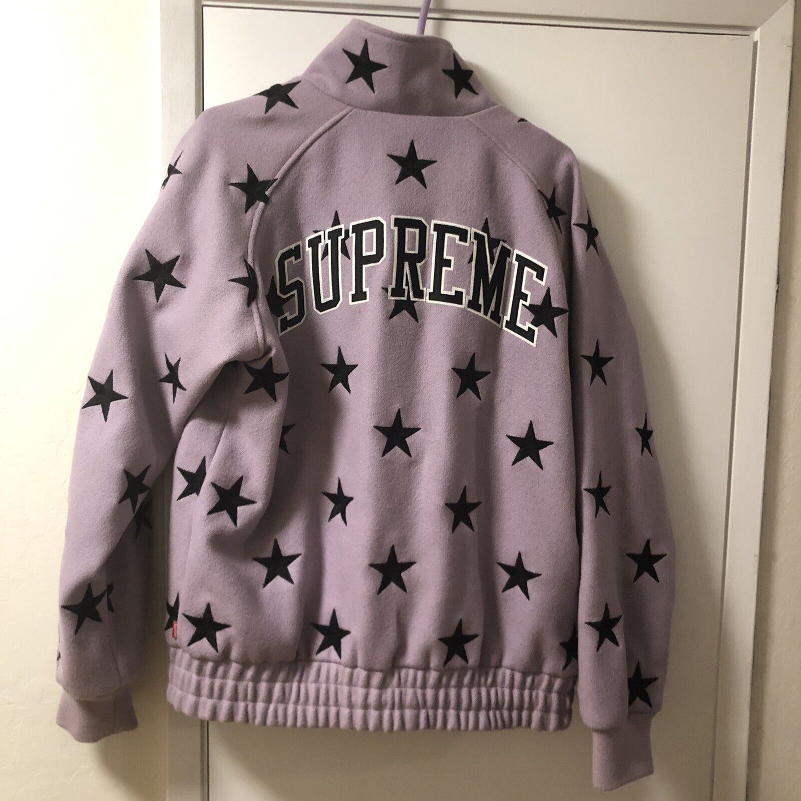 Supreme Stars Zip Stadium Jacket Lavender Size Large BOGO BOX LOGO