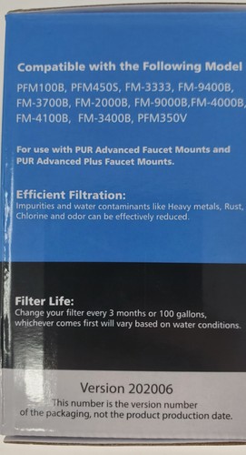 Set of 2 Pureplus Model: RF-9999 Faucet Water Filter Compatible with Pur RF-9999 - Picture 4 of 5