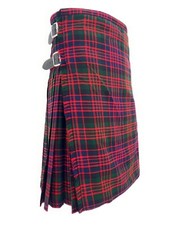 MacDonald Modern Tartan 8 Yard 12oz Weight Men's Wool Blend Kilt