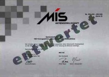 MIS 1999 Darmstadt Commerzbank HypoVereinsbank Software 100er St&uuml;ckaktie
