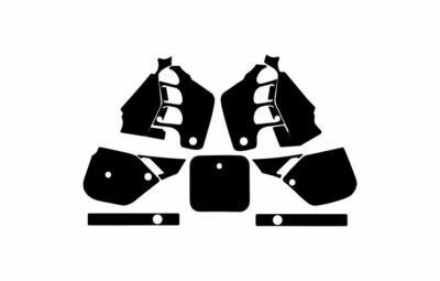 HONDA CR 125 1989-1990 template vector 1/1 real scale PDF format