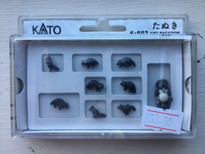 Kato Spur N oder HO 6-602 Waschbär Figu-Tier Modelleisenbahn Maßstab 1:87 Modelle