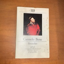 CARMELO BENE - PINOCCHIO - LA CASA USHER, 1981
