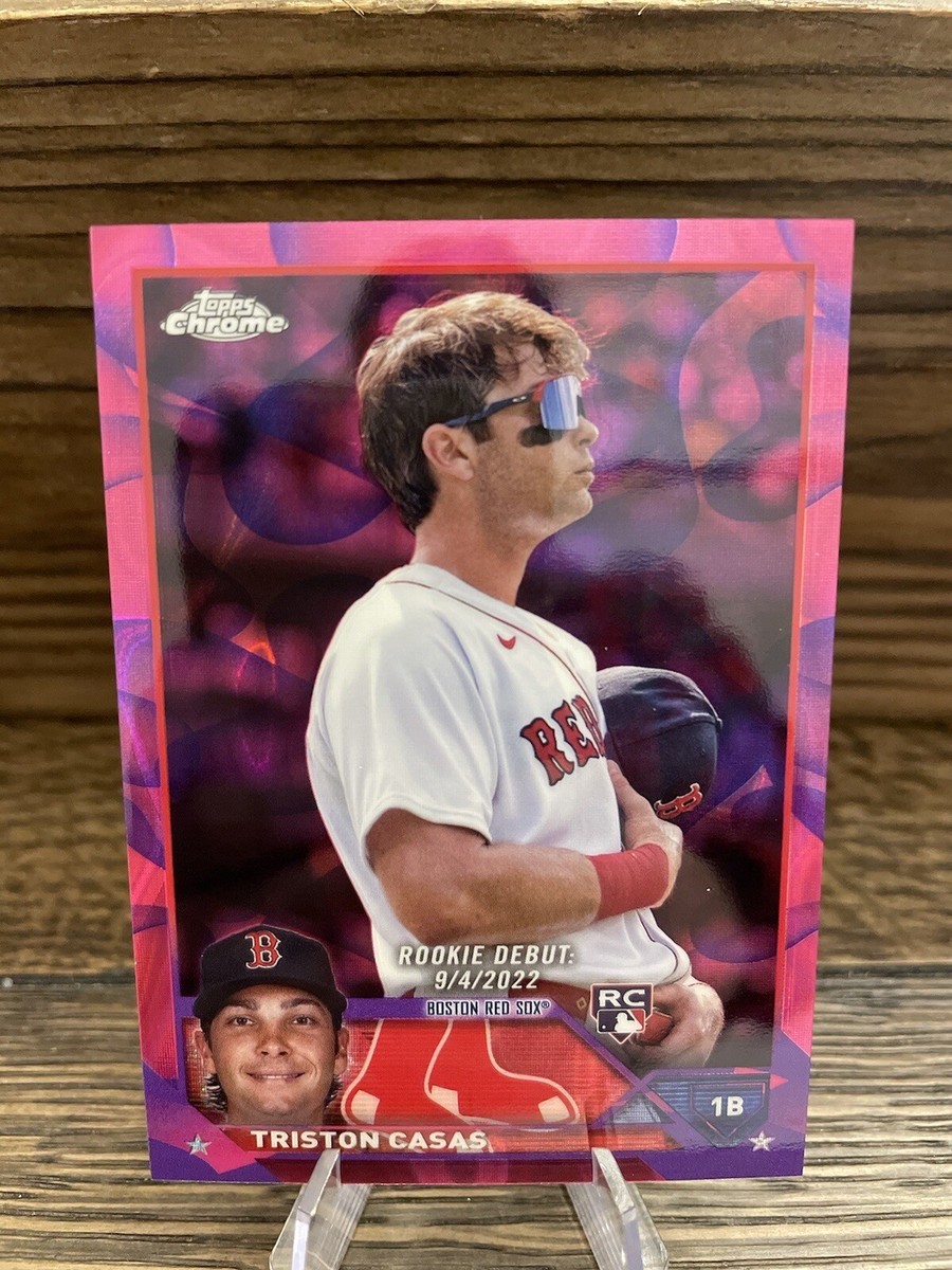 2023 Topps Chrome Update Triston Casas RC Magenta/Purple Lava Lamp 