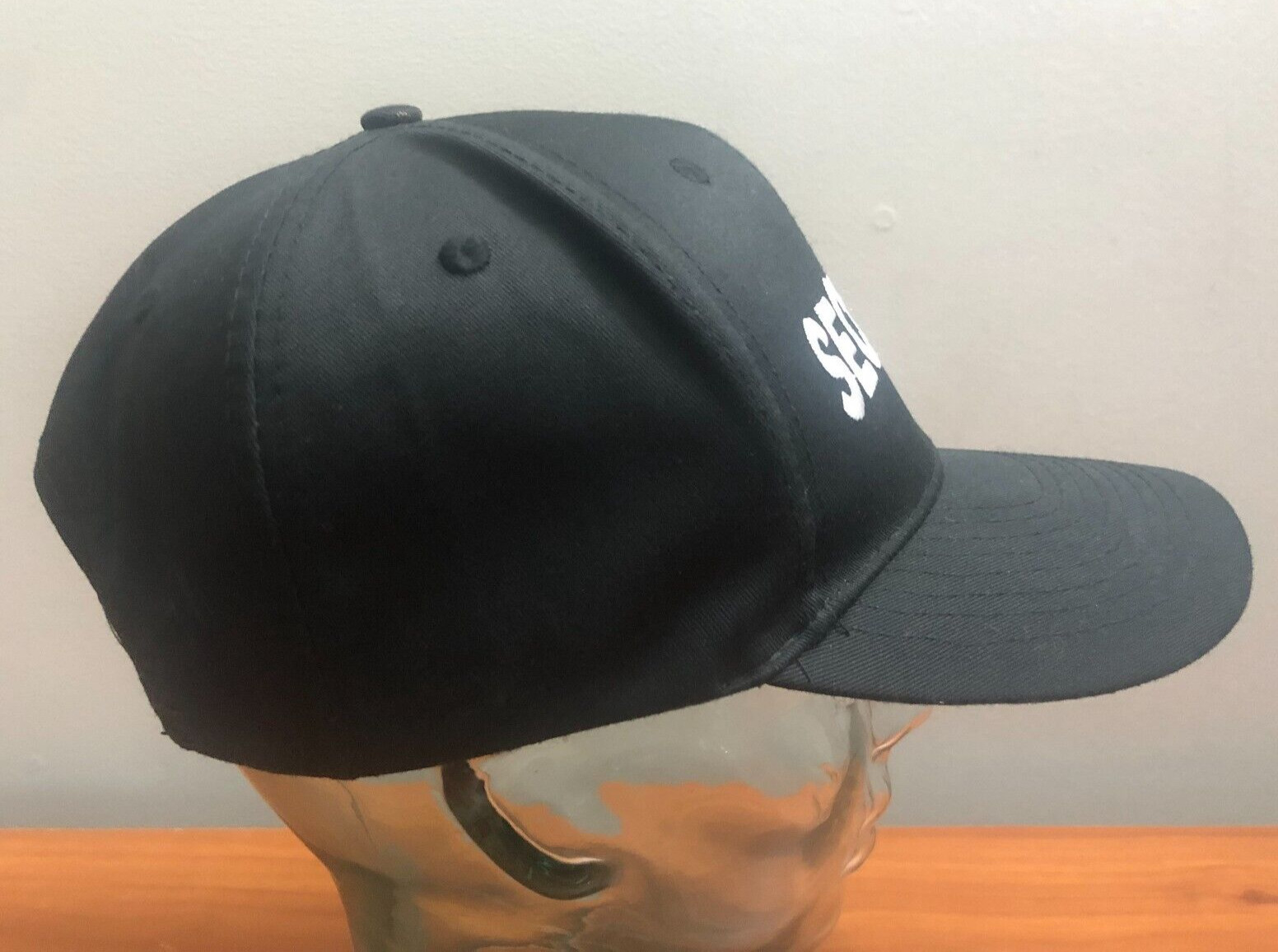 SECURITY SNAPBACK CAP BASEBALL HAT BLACK WHITE GU… - image 5