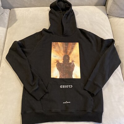 RARE Ih Nom Uh Nit Paris -CLOSED Black Hoodie Sweatshirt