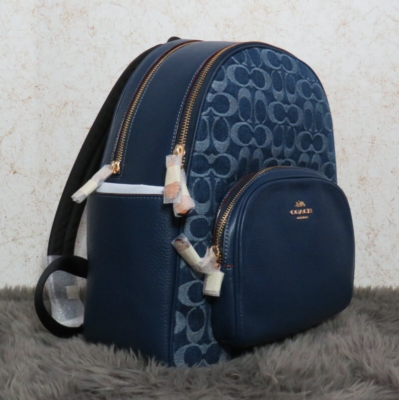 新作 COACH デニムバックパック バックパック Z778 NWT Coach Court Backpack In Signature Denim CZ778 | eBay