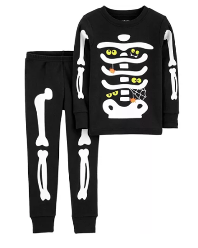 carters skeleton pajamas