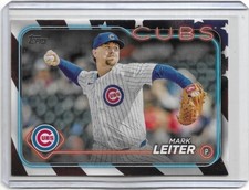 2024 Topps Update Series Mark Leiter Independence Day Parallel #'d 58/76
