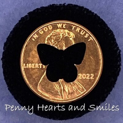 LUCKY PENNY CUT OUT CHARM BUTTERFLY: Charity 100%