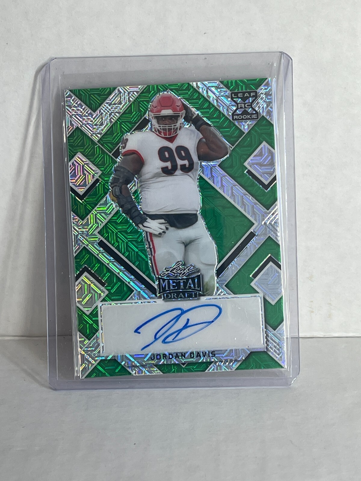 Jordan Davis Leaf Metal Draft Autographs #BAJD3 Base