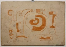 Prof. Franz Hartmann Painting Miro, Abstract Expressionism Signed