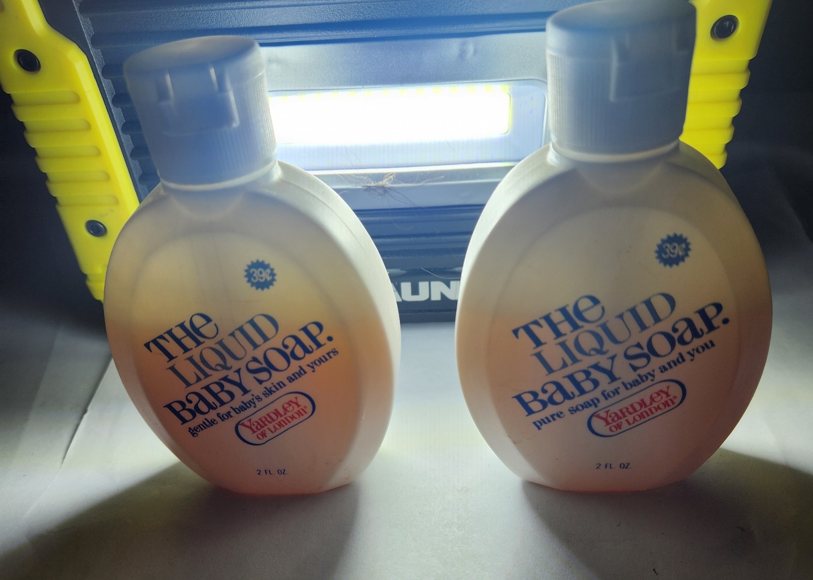 Lot Of 2 Vintage Yardley of London "The Liquid Baby Soap". 2oz Bottles