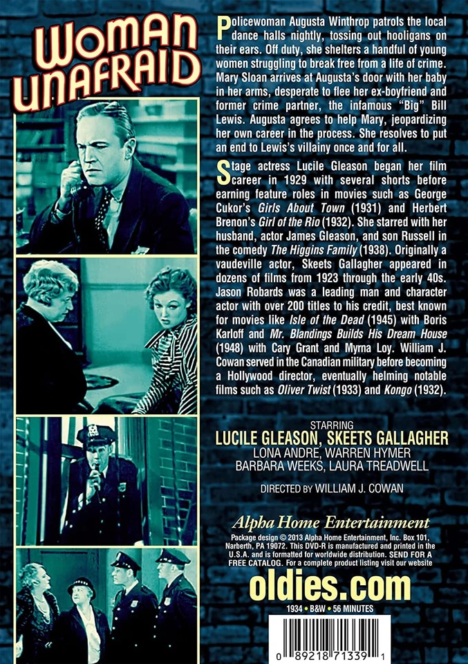 Woman Unafraid (DVD) Lucille Gleason Skeets Gallagher Lona Andre Barbara Weeks - Image 2 of 2