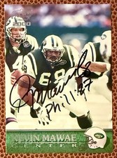 Kevin Mawae New York Jets 2000 Pacific Signed Auto Autograph IP Card HOF
