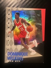 1993 Upper Deck Team MVP Hologram Dominique Wilkens Hawks Card #1 (F1)