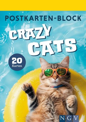 Postkartenblock Crazy Cats | Taschenbuch | 40 S. | Deutsch | 2025