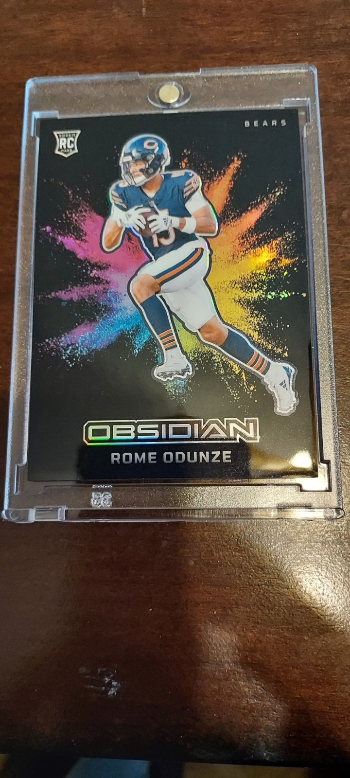 2024 Panini Obsidian - Black Color Blast Rome Odunze #9 (RC)