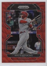 2022 Panini Prizm Tier II Red Wave Prizm 77/99 Rhys Hoskins #140 0q3