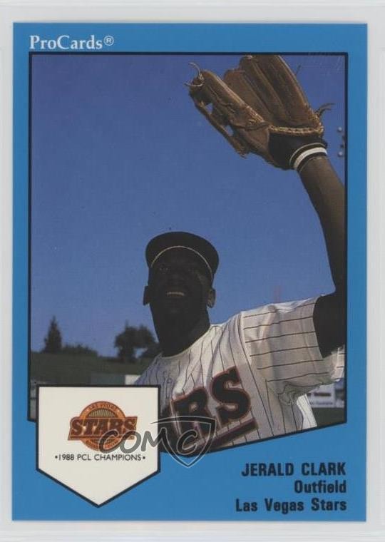 1989 ProCards Minor League Team Sets Jerald Clark #10 Rookie RC 0w6