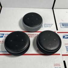 3X Amazon Echo Dot 3rd Gen Smart Speakers Alexa No Cords -SAME DAY -WARRANTY