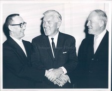 1961 Photo George Shapiro Louis Smith President Campaign Politics Kane Business
