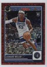 2023 Panini NBA Hoops Premium Stock Red Disco Prizm /149 Leonard Miller #80 5i3