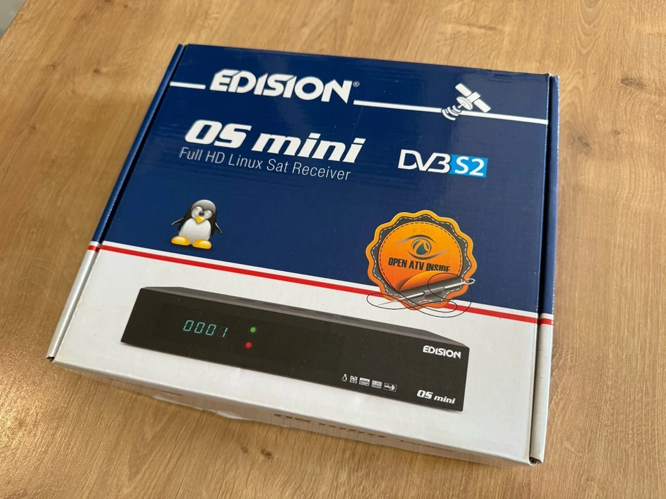 EDISON OS Mini DVB-S2 E2 Linux Full HD Sat-TV-Receiver - Schwarz (01-08-0001) - Bild 2 von 3