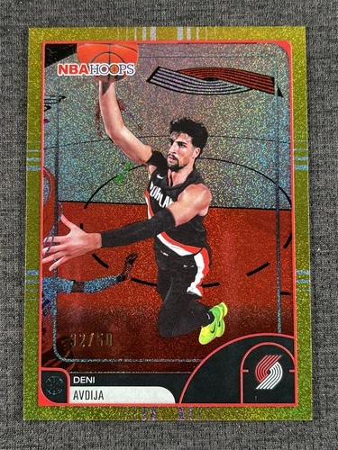 2025-26 Topps NBA Hoops Basketball Deni Avdija Gold Sparkle /50