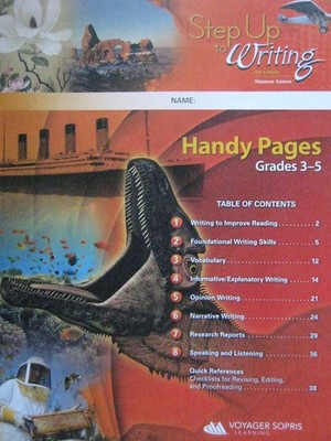 Step Up to Writing 4th Edition Handy Pages Grades 3-5