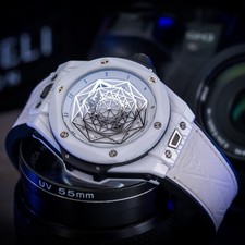 Hublot Big Bang Unico Sang Bleu White Ceramic BOX & PAPERS 415.HX.2027.VR.MXM19
