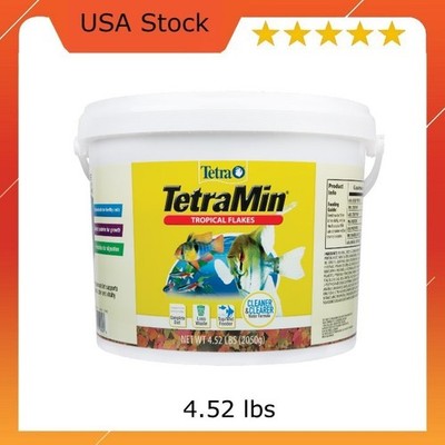 Tetra TetraMin Tropical Flakes, Nutritionally Balanced Fish Food, 4.52 lbs