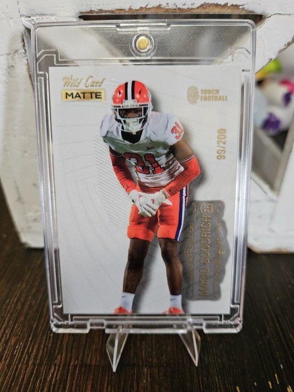 Mario Goodrich #99/200 Rookie 2022 Wild Card MATTE  #MB-85 White (RC) 