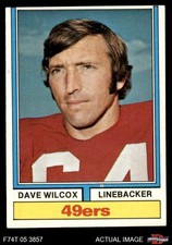 1974 Topps #190 Dave Wilcox 49ers HOF Oregon 3 - VG