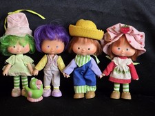 1980's Vtg CLEAN Strawberry Shortcake 4 DOLLS  1 PET Clothes Shoes Hats LOT 7