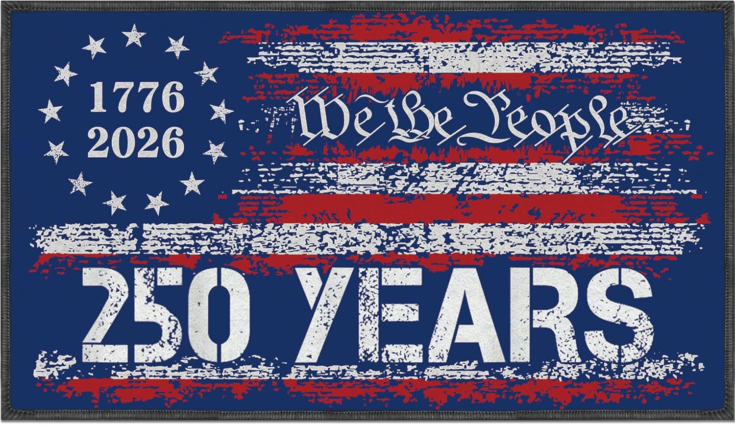 250Th Anniversary USA 4Th of July Door Mat, Patriotic We the People Doormat, Vin
