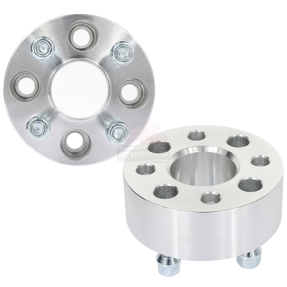 2 piezas 2" 4x100 12x1,5 pernos espaciadores de rueda para Chevrolet Chevette Cobalt Foto 3 de 4